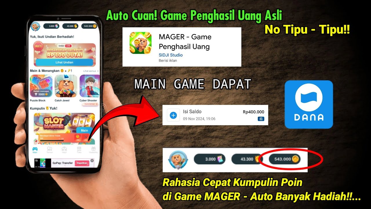 Aplikasi Mager Cara Seru Dapat Uang Cuma Modal Rebahan!